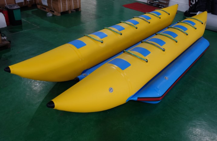 PVC inflatable towable banana boat for outdoor water fun