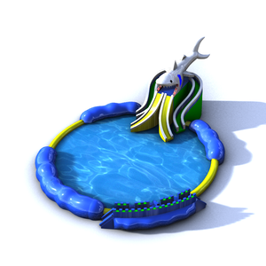 Commercial Grade Water Park Inflatable Water Slide with Pool