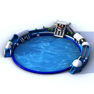 Custom Giant Mobile Pool Water Park With Slide for Kids And Adults