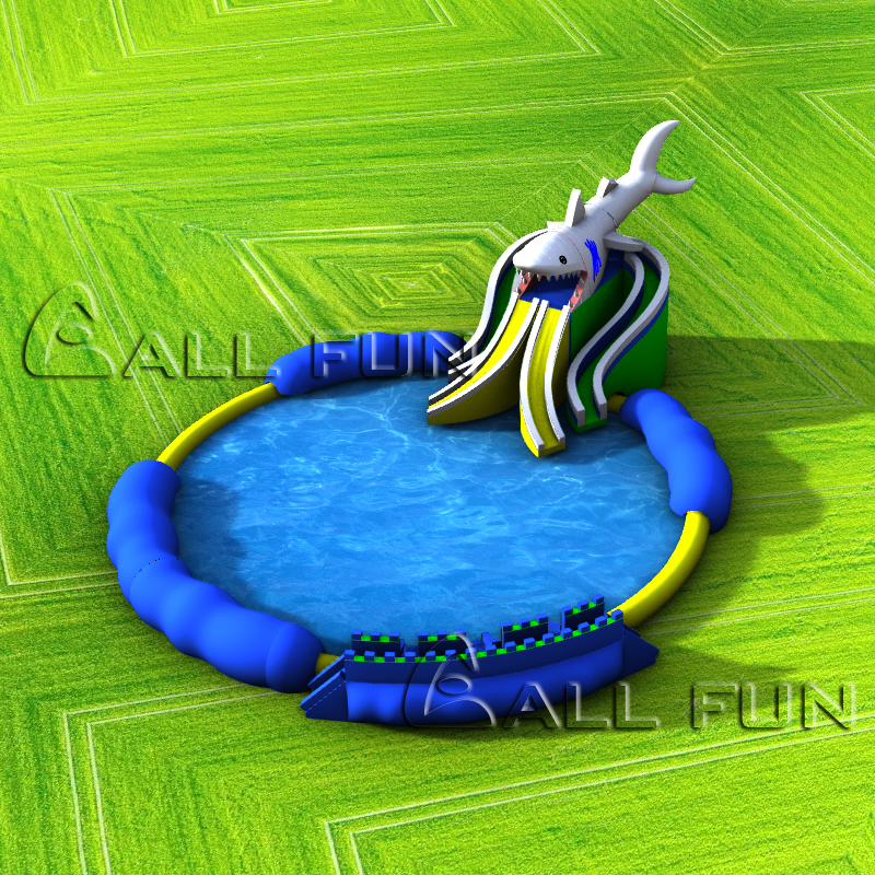 inflatable land water park