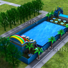 Kids Land Inflatable Water Park Huge Long Water Slide