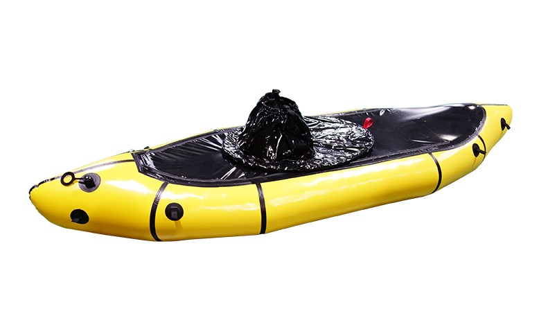 adventure hiking packraft with spraydeck