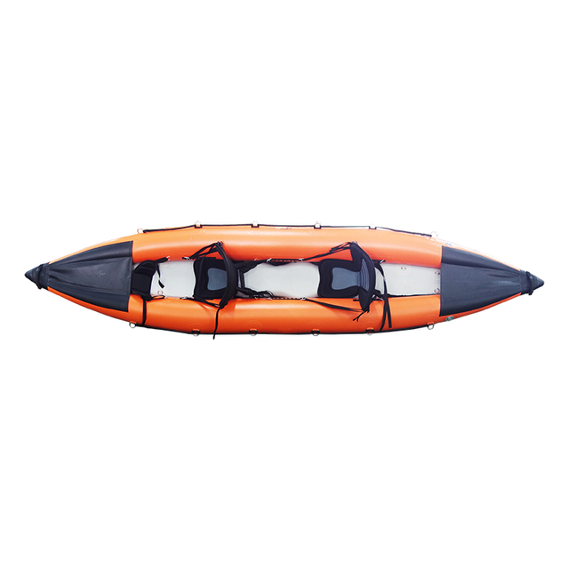 2 Person Double Wall Floor Fishing Boat Inflatable Kayak 