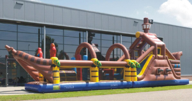 Mega Challenge Obstacle Inflatable Race Kids Castle Slide for Event