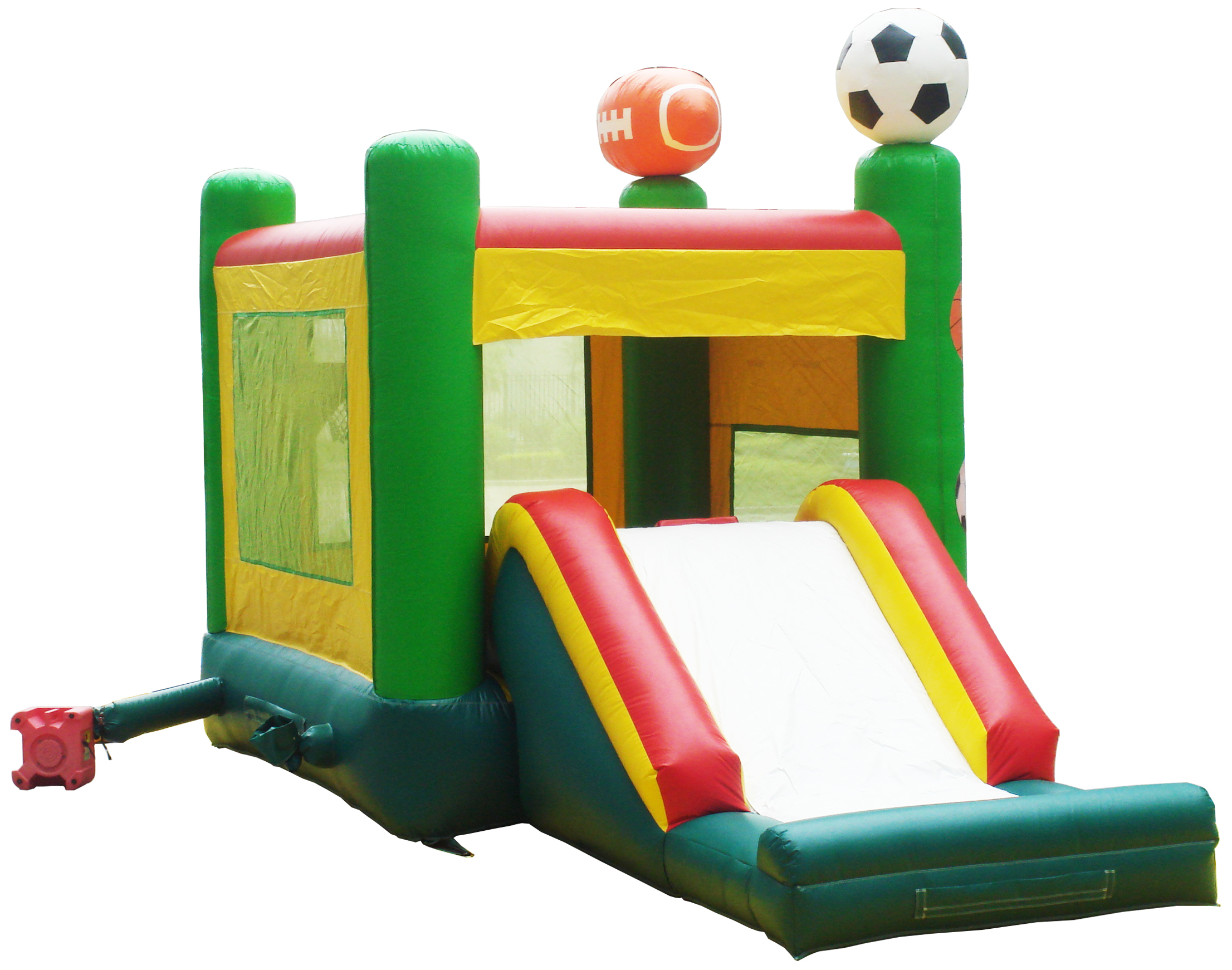 bouncy house with slide