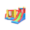 Small blow up bounce house outdoor castle slide with basketball hoop