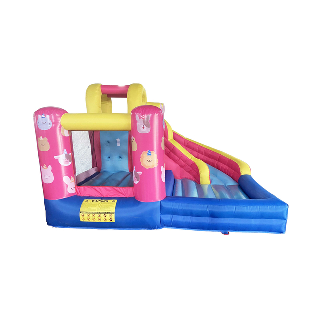 Animal design inflatable combo slide bouncy castle kids outdoor inflatable toys