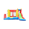 Small blow up bounce house outdoor castle slide with basketball hoop