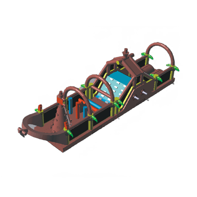 Mega Challenge Obstacle Inflatable Race Kids Castle Slide for Event