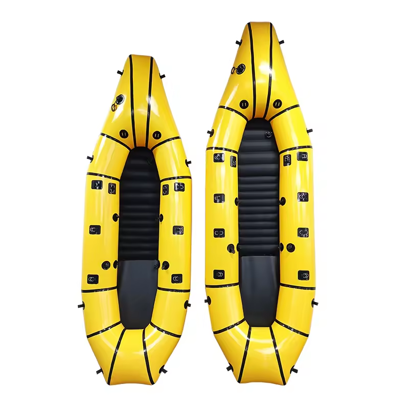 still water packraft with inflatable floor