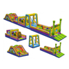 Kids Amazing Inflatable Obstacle Race Course Castle Slide for Family Fun