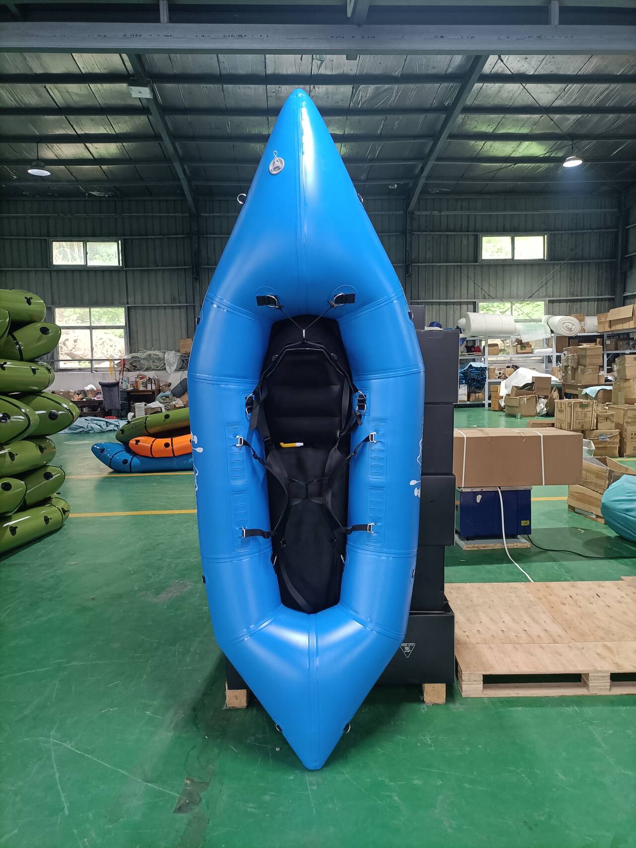 portable pvc packraft with full floor