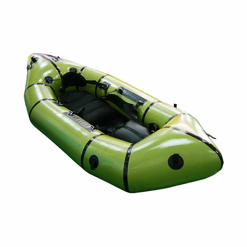 Green White Water 210D TPU Infltable Packrafts Boat