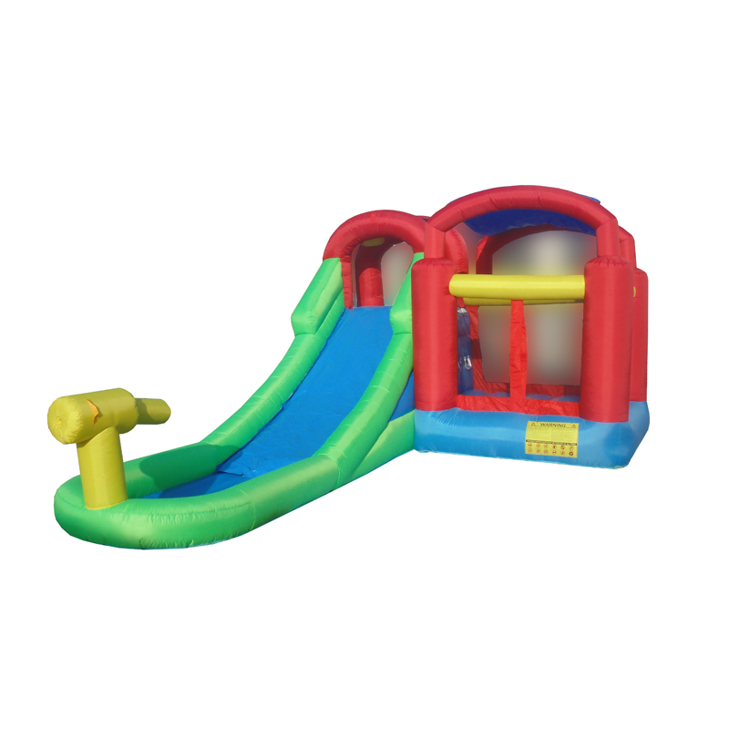 Top quality kids bouncy house wet slide inflatable yard water slide