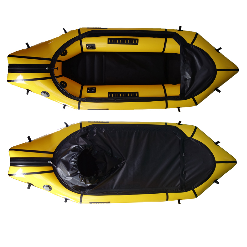 One Person Hiking Backpack Boat Packrafting with Spraydeck