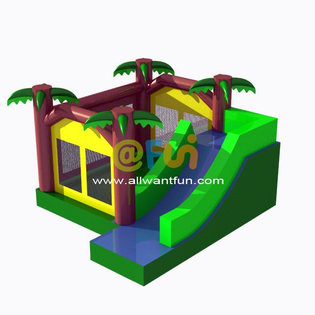 Best Mini Jungle Inflatable Bounce House with Slide 