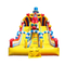 Clown inflatable bouncer slide vinyl castle slide for children