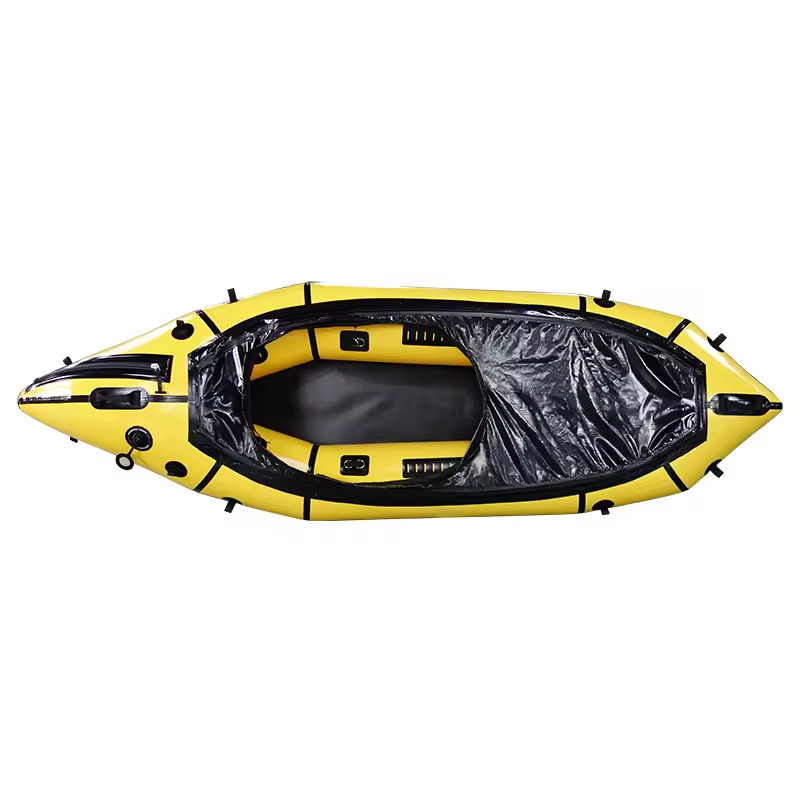 Ultra Light Tpu Inflatable Kayak Boat Packraft with Spraydeck And Tizip