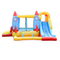 Inflatable play house slide with ball pit