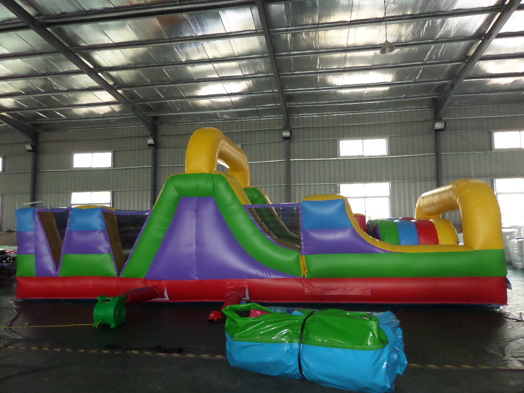 inflatable jumping course