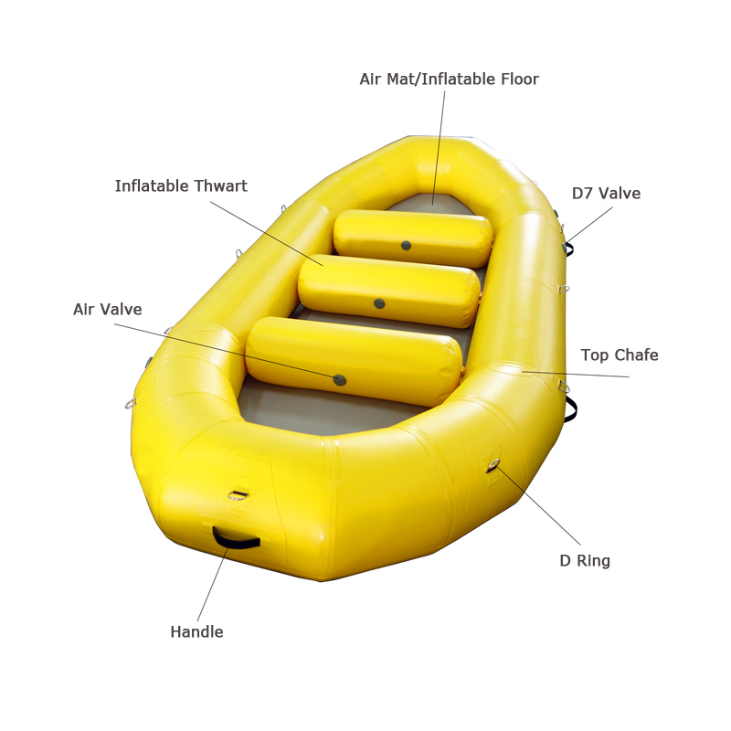 inflatable floating raft boat