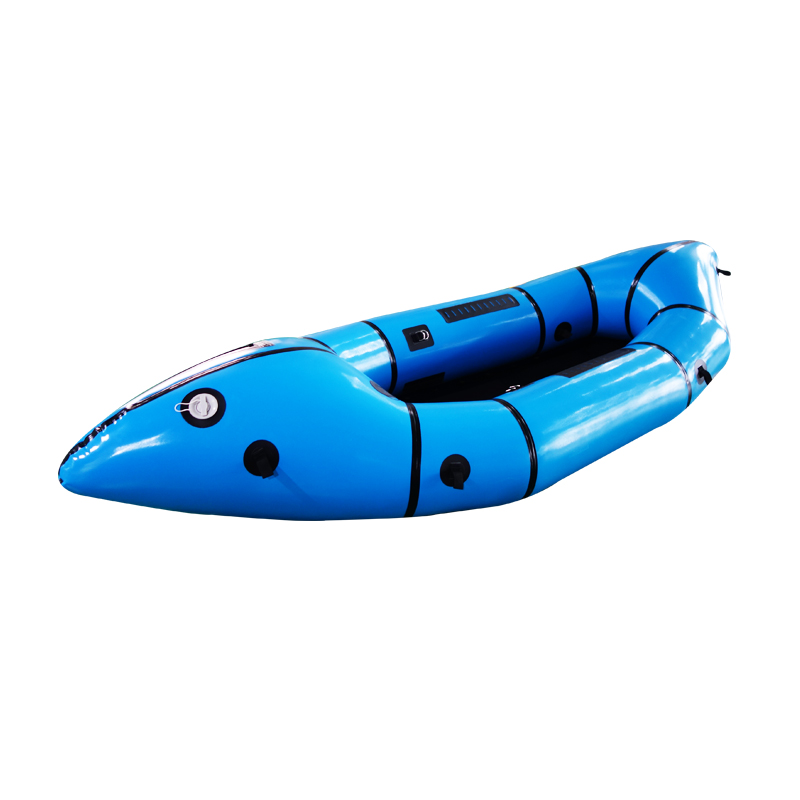 hiking small inflatable boat