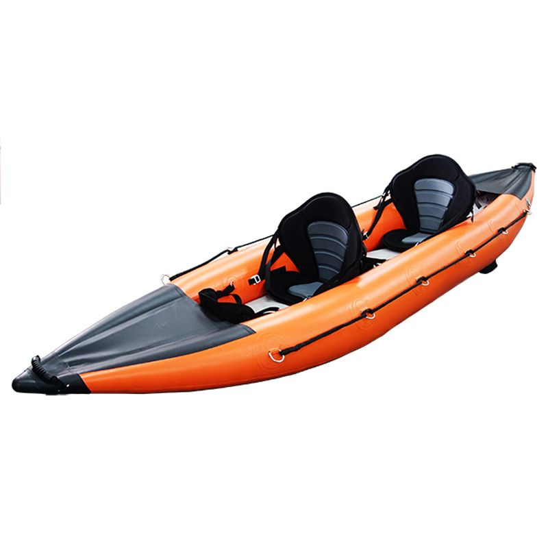 2 Person Double Wall Floor Fishing Boat Inflatable Kayak 