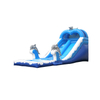 heavy-duty PVC dolphin inflatable water slide for rental business,backyard summer fun
