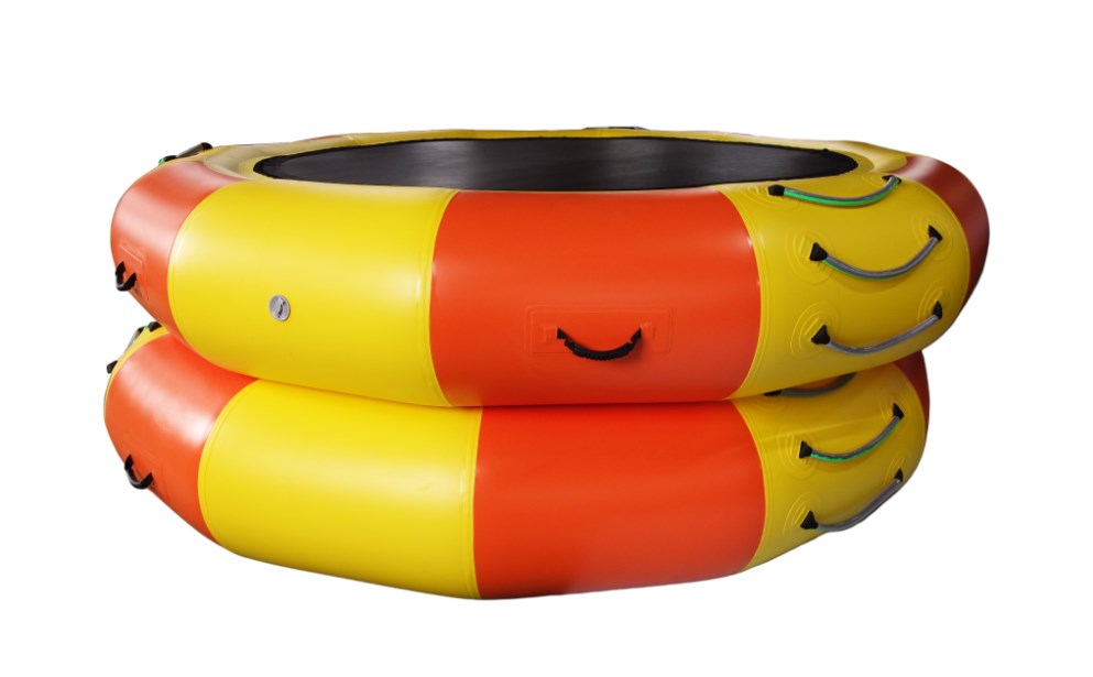 inflatable water trampoline with ladder