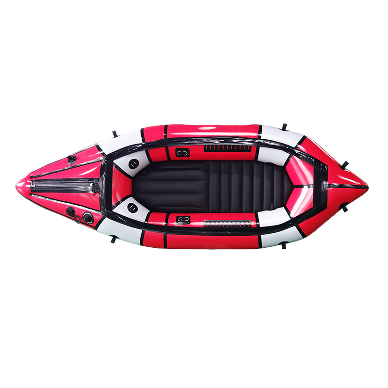 durable packraft kayak with inflatable floor