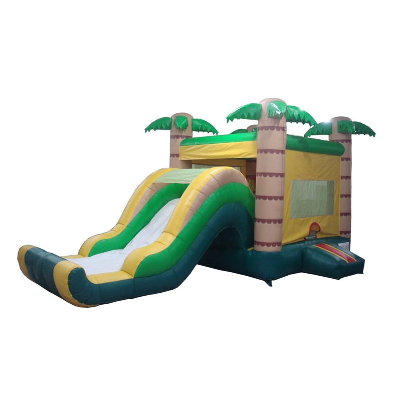 Palm Tree Jump Bouncy Castle with Slide Manufacturer