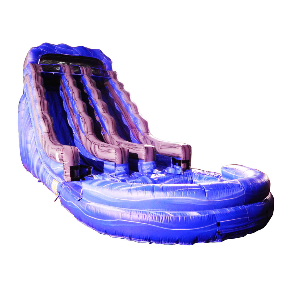 Large Inflatable Water Slide with Splash Pool