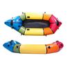 Colorful multi-color TPU packraft,lightweight inflatable backpack boat for still water recreation