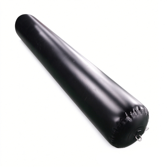 premium PVC inflatable long floating cylinder pontoon for marine water barrier