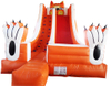 reinforced inflatable dry slide with high side walls