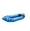 light tpu inflatable kayak for one person